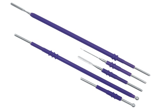 Puntas para electro largas extensiones aguja de bola  Marca:Purple Surgical